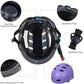 Bike Helmet 3 Sizes for Teenager Kids Youth Adults,Bavilk Skateboard Helmet Adjustable Multi-Sport Bicycle Cycling Scooter Roller Skate Inline Skating Rollerblading for Girls Boys Women Men Teen