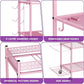 Yoga Mat Storage Rack, Home Gym Storage Rack, VOPEAK Workout Storage for Yoga Mat, Foam Roller, Equipment Gym Storage for Home Exercise and Fitness Gear (Metal)