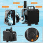AquaMiracle Submersible Water Pump Aquarium Water Pump with Flow Control, Pond Pump Fountain Pump for Pond, Fountain, Waterfall, Statuary, Water feature, Hydroponics (800GPH, 55W)