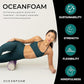 Oceanfoam Tidal Roller - Purple Marbled - Muscle Massage Foam Roller for Back Pain & Stretching - Firm and Ergonomic Wide Wave Textured - Yoga, Athletics, & Wellness - Full Size, 20" x 5"