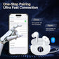 A10 Pro Wireless Earbuds, Bluetooth 5.3 Headphones HiFi Stereo 50H Playback LED Digital Display Ear Buds with ENC Noise Canceling Headset, IPX7 Waterproof Earphones for Gym/Running/Work