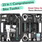 23 Piece Bike Tool Kit - Bicycle Repair Tool Box Compatible - Mountain/Road Bike Maintenance Tool Set with Storage Case
