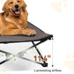 KingCamp Elevated Dog Bed for XL Dogs, Outdoor Raised Cooling Pet Cot Bed with Washable Breathable Mesh & No-Slip Feet Perfect for Camping, Backyard, Indoor Use (XL, Black)