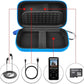 MP3 & MP4 Player Case for SOULCKER/G.G.Martinsen/Grtdhx/iPod Nano/Sandisk Music Player/Sony NW-A45 Music Players with Bluetooth. Fit for Earbuds, USB Cable, Memory Card - Blue+Inside Black