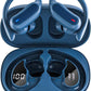 Wireless Earbuds Bluetooth Headphones, Bluetooth 5.3 Stereo Over Ear Buds,Noise Cancelling Mic, IPX7 Waterproof Headset for Workout/Running - Blue
