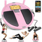 2-in-1 Balance Ball & Plank Board Trainer with App & 4 Interactive Games, Half Exercise Ball for Pilates & Yoga, Core Strength Training, Home Gym Workout, with 2 Resistance Bands & Pump