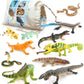 Volnau Animal Figurines Snake Toys 11PCS Reptile Figures Cold Blooded Amphibians Lizard Zoo Pack for Toddlers Kids Christmas Decoration Gift