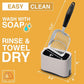 Heavy Duty Full Metal Cat Litter Scoop with Holder - Speed Sifter Litter Box Scooper Captures All Clumps - Kitty Litter Sifting Shovel Comfy Handle - Cat Scooper Includes Litter Bags & Non-Slide Clip