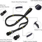 4-6FT Heavy Duty Dog Leashes for Large Dogs, Shock Absorbing Bungee Tactical Leash with 2 Padded Handle, Car Seatbelt and Metal Carabiner Clip, Strong No Pull Dog Leash for Medium