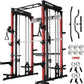 RitFit M1 & M1 Pro Smith Machine with Cable Crossover System, Multi-Function Squat Rack Power Cage for Home Gym, Power Rack and Packages