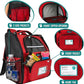 PetAmi Dog Backpack Carrier for Small Large Cat, Pet, Puppy, Ventilated Pet Hiking Backpack Travel Bag, Airline Approved Cat Backpack Carrier, Camping Biking Dog Bag Up to 18lbs Pet, Red