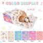 6 Pack Guinea Pig Cage Liner, Washable Guinea Pig Fleece Blankets Beding Accessories, Flannel Throw Warm Sleep Mat, Pet Pee Pads for Small Animal Hamster Rabbit Puppy Cat (Light Color, 30x20 Inch)