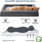 WNPETHOME XXXL Big Dog Bed, Washable Dog Couch with Removable Waterproof Cover, Orthopedic Large Pet Sofa Bed with Bolster Sides for Sleeping