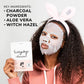 FACETORY K Beauty Face Mask Skin Care - Everyday CHARCOAL Detoxifying Sheet Mask | Plant-Based Charcoal Face Mask (10 Pack)