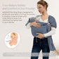 Baby Wrap Ring Sling 7-35 lbs, Baby Sling Carrier for Newborn, Toddler, Infant Holder, Lightweight Baby Carrier Wraps, Blue