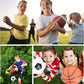 3-Piece Sports Balls Set, Includes Size 5 Basketball, Size 4 Soccer Ball, Size 6 Football & Pump, Sports Equipment Perfect Sports Gift for for Boys, Girls, Teens, and Adults
