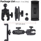 Spin Bike Tablet Holder for iPad, Phone Holder Stand Exercise Bike Handlebar Mount for Treadmill Stationary Bicycle Elliptical Spin Bike Stroller Mic Stand, Compatible with iPad, iPhone (4.7-13")
