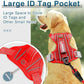 BARKBAY Dog Harness No Pull with ID Tag Pocket - Heavy Duty, Reflective, Easy Control for Large Dogs(Red,XL)