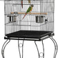 Yaheetech Budgie Cage 55-inch Rolling Standing Triple Roof Medium Parrot Cage Pet Bird Cage with Detachable Stand for Cockatiels Sun Parakeets Green-cheeked Conures Macaw