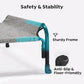 Veehoo Outdoor Elevated Dog Bed, Raised Dog Cot for Large Dogs, Cooling Washable Waterproof Pet Hammock Beds with Slope Headrest, Breathable Mesh and Sturdy Frame, Large, Black Silver, CWC2204