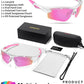 Polarized Sports Sunglasses for Men Women,UV400 Protection Sunglass for Running Cycling Fishing Hiking TR90