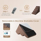 EHEYCIGA Curved Dog Stairs Ramp for High Beds 22.6" H, 5-Step Dog Steps for Small Dogs and Cats, Pet Stairs for High Bed Climbing, Non-Slip Balanced Pet Step Indoor, Brown
