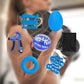 Hand Grip Strengthener Workout Kit (8 Pack) Forearm Grip Adjustable Resistance Hand Gripper, Finger Stretcher, Finger Exerciser, Grip Ring，Gyro Ball