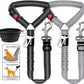 3 Piece Set Dog Seat Belt Retractable Dog Car Seatbelts Adjustable Pet Seat Belt for Vehicle Headrest Restraint Adjustable Heavy Duty & Elastic & Durable Car Harness for Dogs