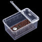 Irenare 8 Pcs Reptile Breeding Breeding Box Plastic Spider Terrarium Tarantula Feeding Box for Bearded Dragon Lizard Spider Gecko Scorpion(Vent Holes,5.9 x 3.9 x 2.5 Inch)