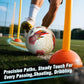 Soccer Ball Size 5 for All Age Recreational or Professional Outdoor Practice, PU Official Size&Weight, Size 5 Soccer Ball for Boys Youth Adults College Team, Ideal Gifts with Pump and Carry Net