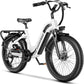 1500W Motor Peak Electric Bike for Adults and Teenagers, 48V 20AH Removable Battery Step Thru EBike, 30+MPH, 80 Miles Max Range, 24" Fat Tire Adult Electric Bicycles for 7 Speed