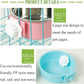 kathson Crate Dog Bowl, Removable Stainless Steel Hanging Pet Cage Bowl Food & Water Feeder Coop Cup for Cat, Puppy, Birds, Rats, Guinea Pigs 6pcs Large(2×Blue,2×Green,2×Pink)