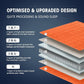 King Size Weighted Blanket for Adults (25 lbs, 80” x 87”, Orange) Cooling Heavy Blanket for Sleeping Perfect for 240-260 lbs, Breathable Blanket for Adults & Couple All Season, Machine Washable