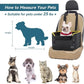 PETSFIT Small Dog Car Seat, Patent Safety Buckles Car Seat for Dogs, Puppy Car Seat with Safety Belt, Suitable for Small Pets Up to 25lbs (Black)
