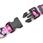Mercano Adjustable Dog Collar - Special Design Patterns, Soft Nylon Comfortable Durable Pet Collar for Small Medium Large Dogs (S, Dog Camouflage Pink)