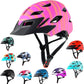 Kids Bike Helmet,Bavilk Kids Boys Girls Bike Helmets with LED Light Detachable Visor Children Youth Teen Multi-Sport for Skating Cycling Scooter Skateboard Adjustable & Lightweight 19.7"-22.4"