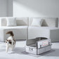 XL Metal Cat Litter Box with Lid – Non-Stick, Odor Control, Stainless Steel, Rust-Resistant, High-Sided – Easy to Clean with Handles, No-Slip Base, Leak-Proof Seal, 5 Clips, Cleaning Tracker