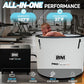 Inflatable Cold Plunge Tub with Chiller, 1 HP Water Chiller for Ice Bath Tub, Hot & Cold Mode Machine with Ozone, Smart WiFi, Dual Filters, Fast Cooling, 115 Gallon, 37.4" L x 37.4" W x 29.53" H