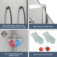 50" Pet Dog Bathing Station, Stainless Steel Dog Bathtub W/Ramp, Floor Grate, Dog Bath Brush, Washing Gloves for Home, Professional Dog Washing Station for Pets (50 Inch Right Door)