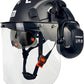 Forestry Safety Helmet with Build-in Visor Mesh Face Shield Ear Muffs 4 in 1 Chainsaw Safety Hard Hats