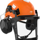TOOLIOM Chainsaw Helmet with Face Shield and Ear Muffs, Forestry Safety Helmet, ANSI Z89.1 Certified Arborist Helmet, Chainsaw Safety Equipment