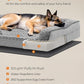 Feandrea Orthopaedic Dog Bed for Large Dogs, Waterproof Dog Sofa Bed with Removable Washable Cover, 48 x 35 x 7 Inches, Dove Gray UPGW254G01