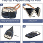 A4Pet Collapsible Playpen, 39.5” Portable Dog Playpen with Bowl, Suitable for Puppies, Kittens, and Small Animals, Removable Zipper & Mesh Panel(16”W × 10”H)