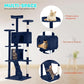 FDW Cat Tree 70in Cat Tower Multi-Level Durable Cat Scratching Post & Cozy Fun Cat Jumping Platform Space Saving Cat Condo Pet Play House for Indoor Cats,Navy Blue