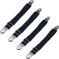 Loosco [4 Packs Elastic Adjustable Women's Boot Straps Pant Stirrups with Extra Heavy Sturdy Clip