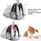Lollimeow Cat Carrier Backpack, Bubble Expandable Backpack Carrier, Pets and Small Dogs,Airline-Approved, Designed for Travel, Hiking, Walking & Outdoor Use (Back Expandable-Black)