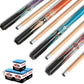 Pool Stick Set of 4, Pool Sticks for Adults, 58inch Billiard Cue Sticks with Maple Wood, Bar Billiard Cue Stick for Professional Billiard Players - 18oz, 19oz, 20oz, 21oz