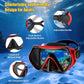 Snorkeling Gear, Dry Snorkel Set180° Panoramic Wide View,Anti-Fog Scuba Diving Mask, Professional Snorkeling Gear for Free Breathing, Swimming, Diving