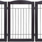 Spirich Freestanding Wire Pet Gate for Dogs, 30 inches Tall Dog Gate for The Houes, Doorway, Stairs, Pet Puppy Safety Fence, 3 Panels