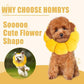 HOMBYS Soft Dog Cone for Dogs and Cats, Cute & Fluffy Flower Shape for Claming, Adjustable Dog Collar Alternative After Surgery, Protective Elizabethan Collar for Dogs Recovery & Stop Licking, L